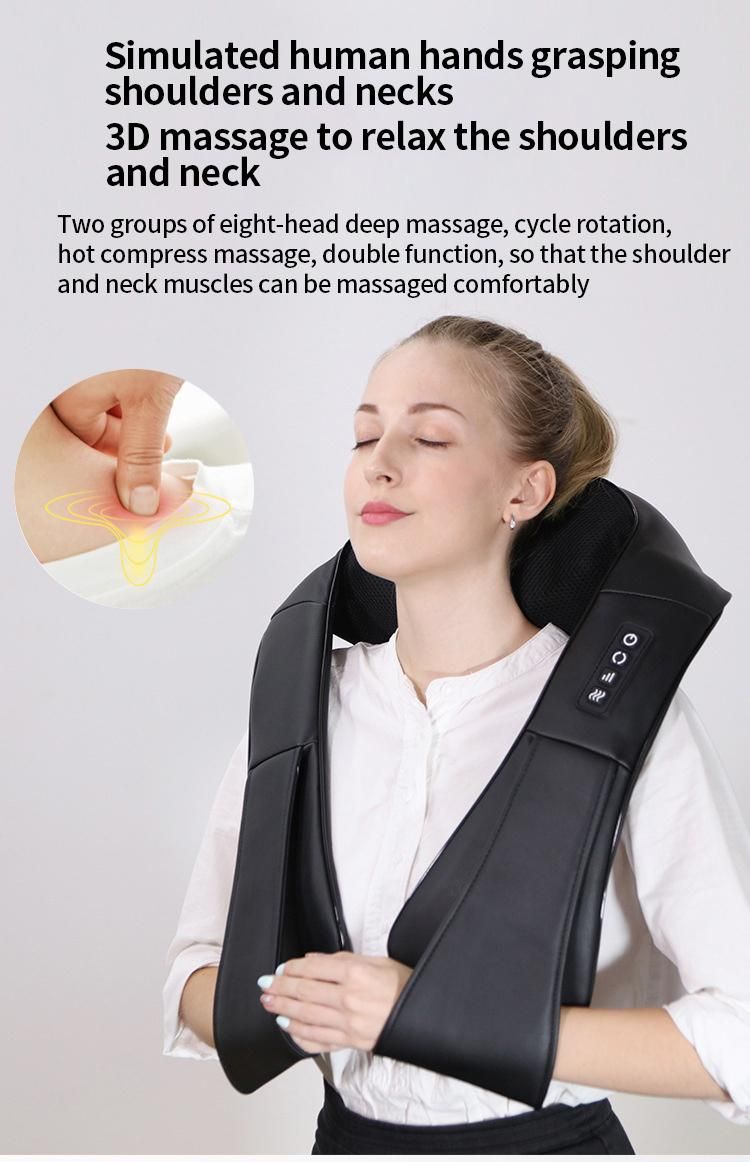 Multifunctional Kneading Shawl Electric Deep Kneading Heated Shoulder Neck Massager