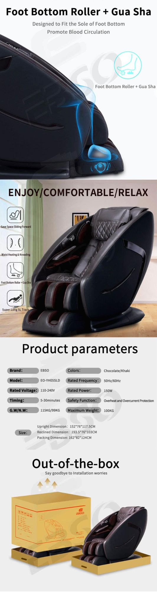 Massage Chair Full Body Modern Design with Automatic Mode