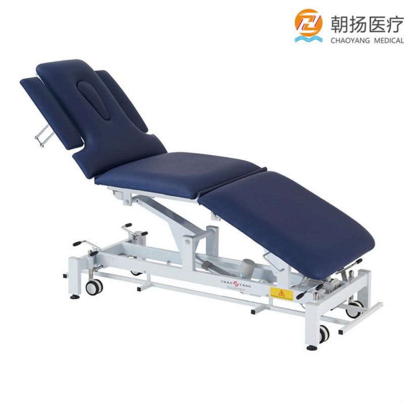 Adjustable Electric Foot Control Treatment Bed Osteopathic Physiotherapy Table