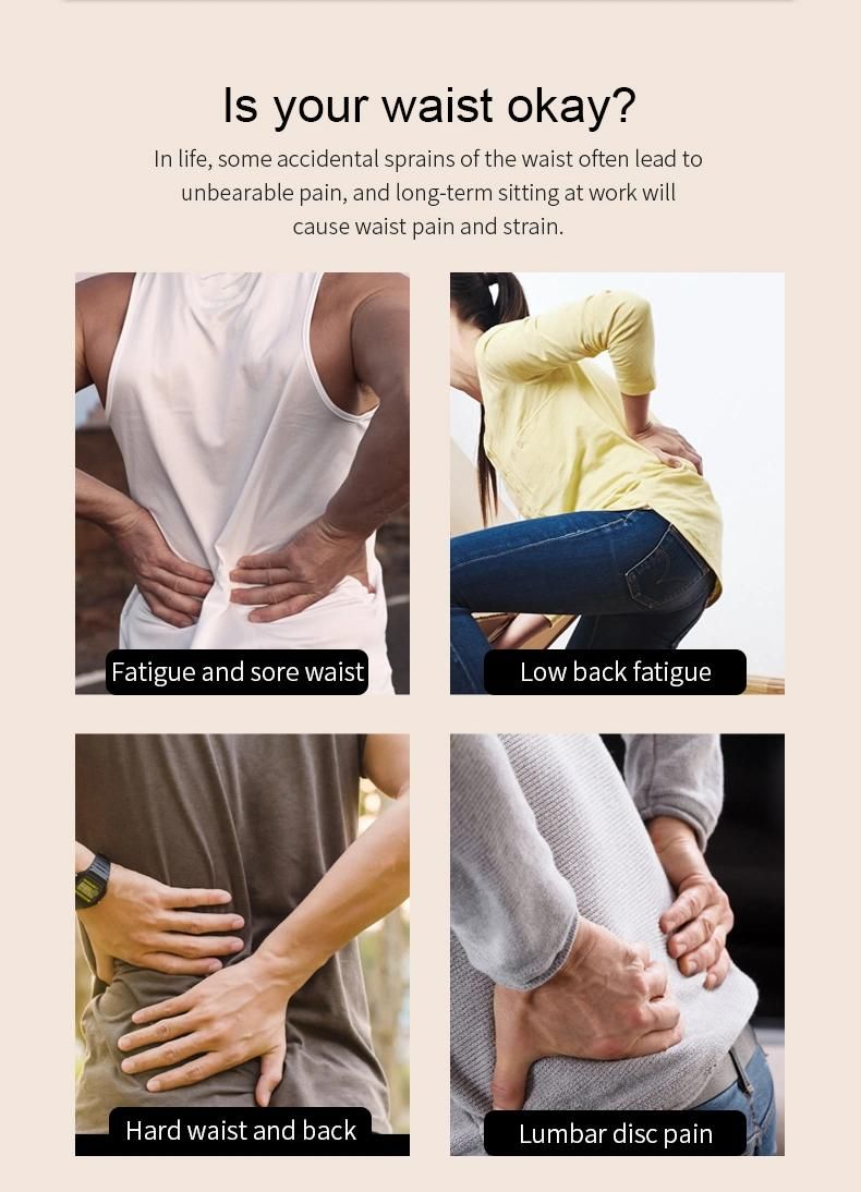 Waist Pain Relief Electric Lowe Back Massager Waist Vibration Lumbar Massager