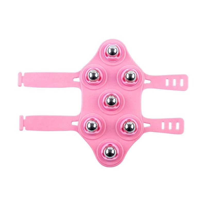 Seven Beads Roller Ball Body Massage Glove Anti-Cellulite Muscle Pain Relief Relax Massager for Neck Back Shoulder Buttocks Face Lift Tools