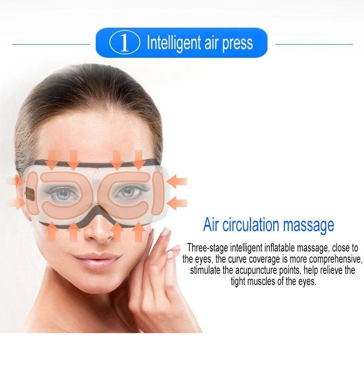 Hot Sale Portable Eye Care Protector Vibrating Relax Eye Massager with Music