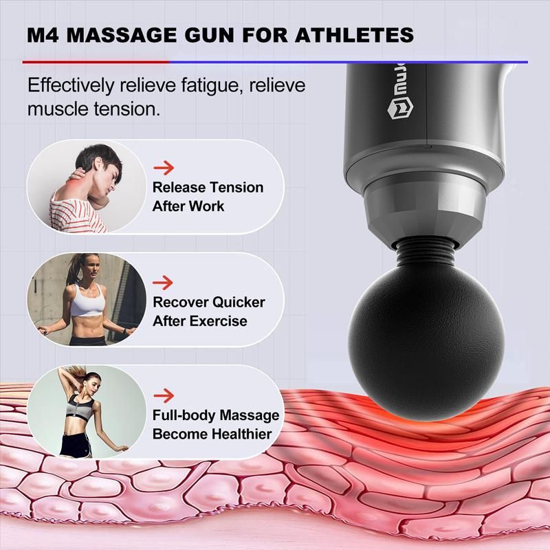 Electrical High Quality Heating Function Deep Muscle Sport Massage Gun