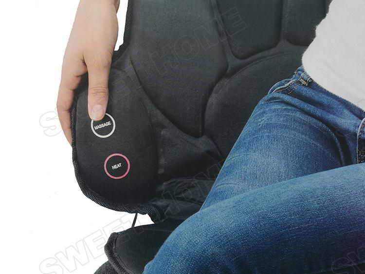 Electric Vibration Heat Car Seat Back Pain Massage Machine