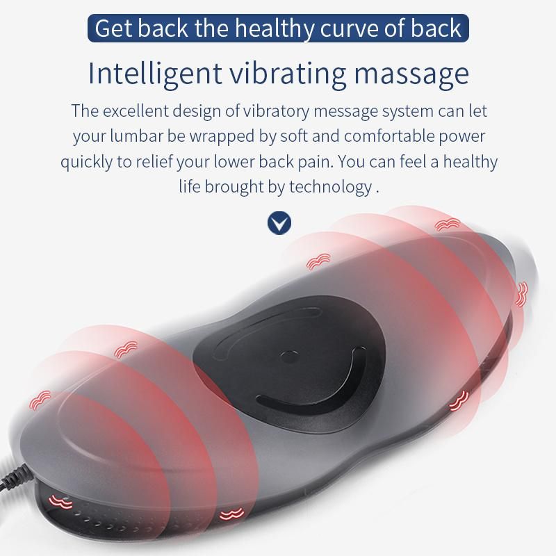 2022 New Men Women Heating Stretcher Lower Back Massager Waist Back Pain Relief Electric Lumbar Massager