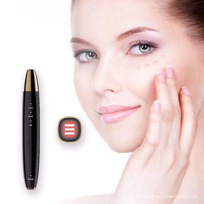 Home Use Mini Eye Massager Pen Warm Massage and Vibration Beauty Thin Face Lip Wireless RF Beauty Facial RF Device