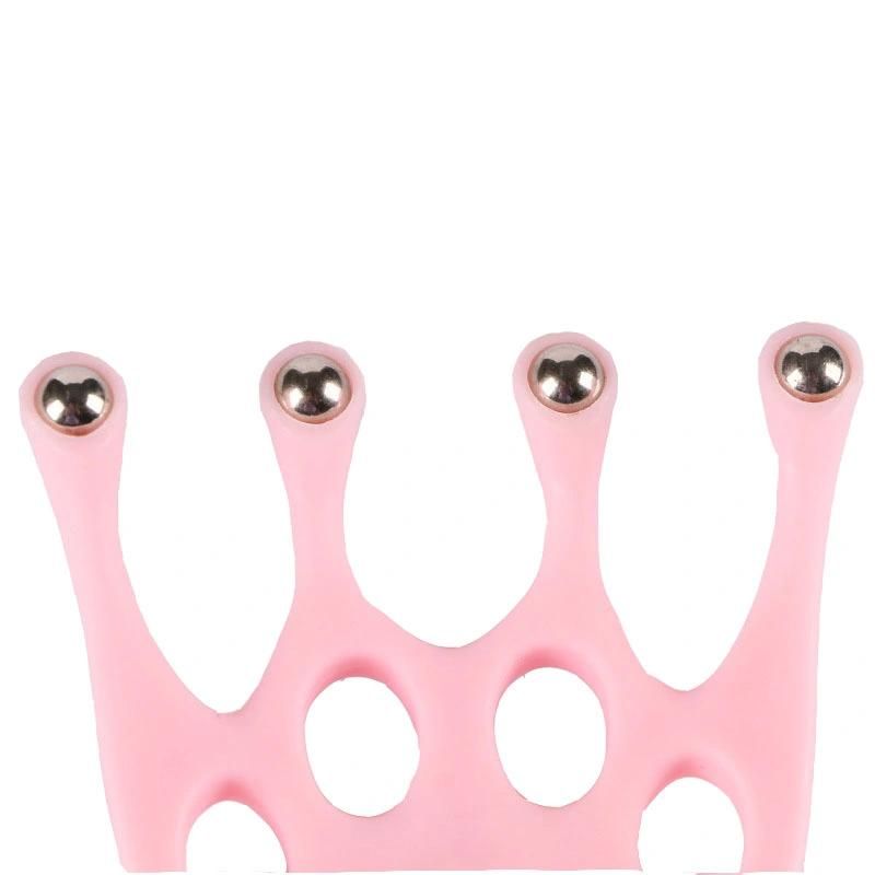 Massage Head Comb New Comb Meridians Massage Multi-Functional Scraping Steel Ball Massage Comb