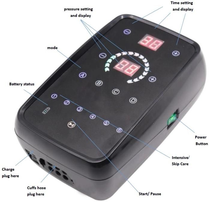 Intelligent Air Compression Medical Massage Instrument with Six Working Modes