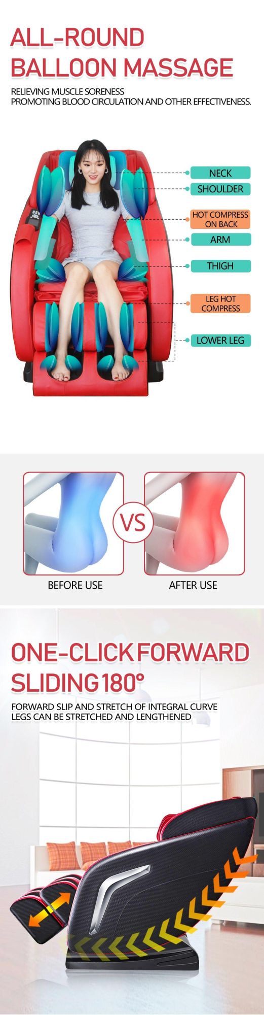 3D Luxury Zero Gravity Massage Chair