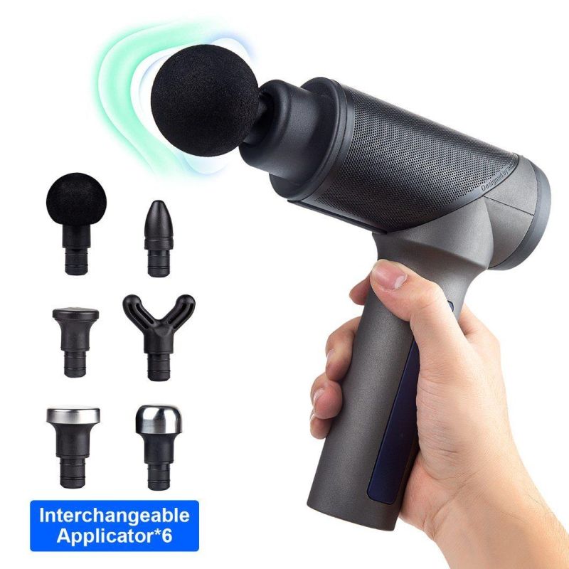 2021 Mini Vibration Sports Massager Deep Tissue Fascia OEM Muscle Massage Gun with LCD Screen