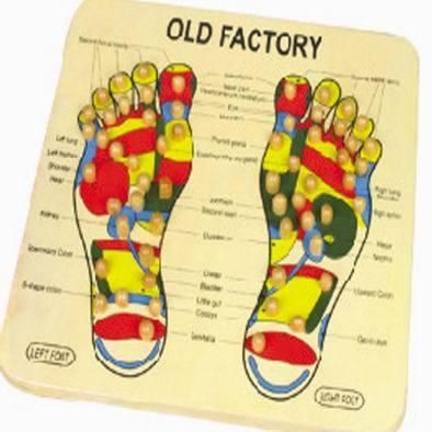 Wooden Foot Reflexology Massager Acupressure Foot Massager Reflexology Foot Mat