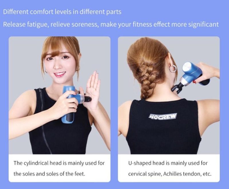 Electronic Massage Gun Muscle Stimulator Setting Touch Screen Percussion Massage Gun