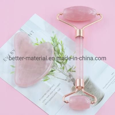 Custom Logo Jade Roller Packaging Rose Quartz Green Netrul Box Rigid Facial Gua Sha Packaging Box