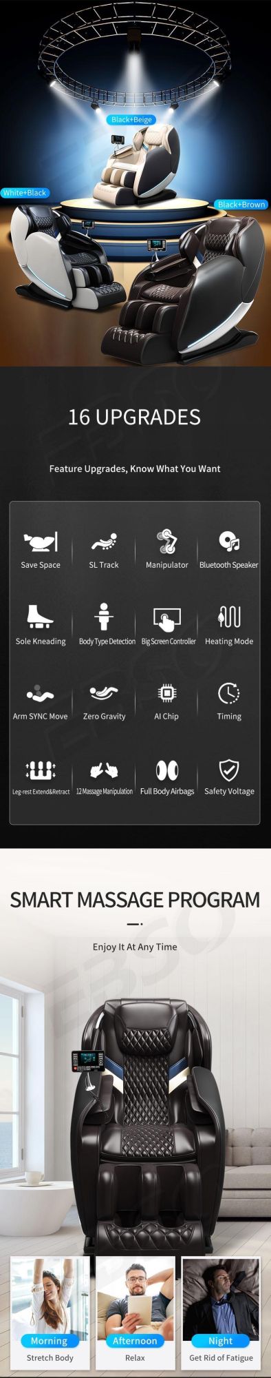 Guoheng OEM Shopping Mall Commercial Vending Coin Paper Bill Acceptor Operated APP Zero Gravity Massage Chair