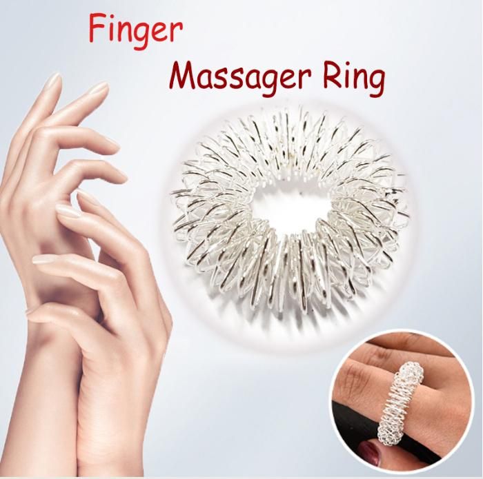Finger Massage Ring with a Crystal Box