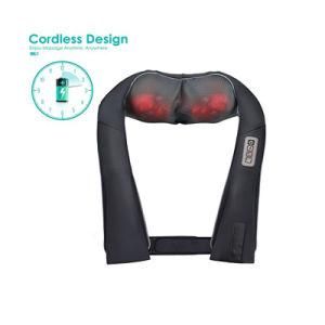 Heated Factory 3 Keys Kneading Electric Neck Shoulder Massage Belt for Car Seat and Home Use