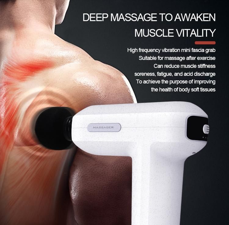 Deep Tissue Massager for Muscle Relax & Pain Relief (Foot, Back, Neck, Shoulder, Leg, Calf) Fasical Gun