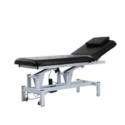 Black/White Color Modern Metal Synthetic Electric Massage SPA Bed