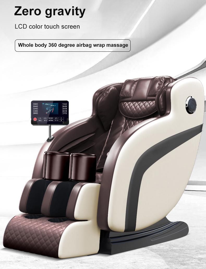 Ningdecrius C8007- Q13 2021 Zero Gravity 4D Philippines Office SL Track Shiatsu LCD Touch Screen Stretch Bluetooth Massage Chair