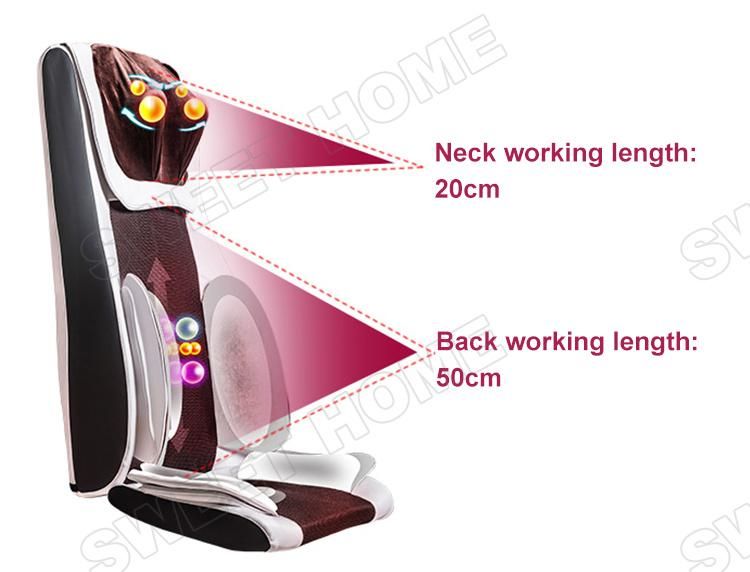 Electric Air Pressure Shiatsu Neck and Back Kneading Massage Cushion