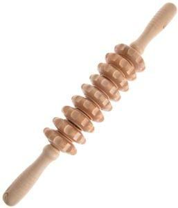 Amazon Hot Sell Body Massage Tools Wooden Massage Roller with Massage Trigger Point
