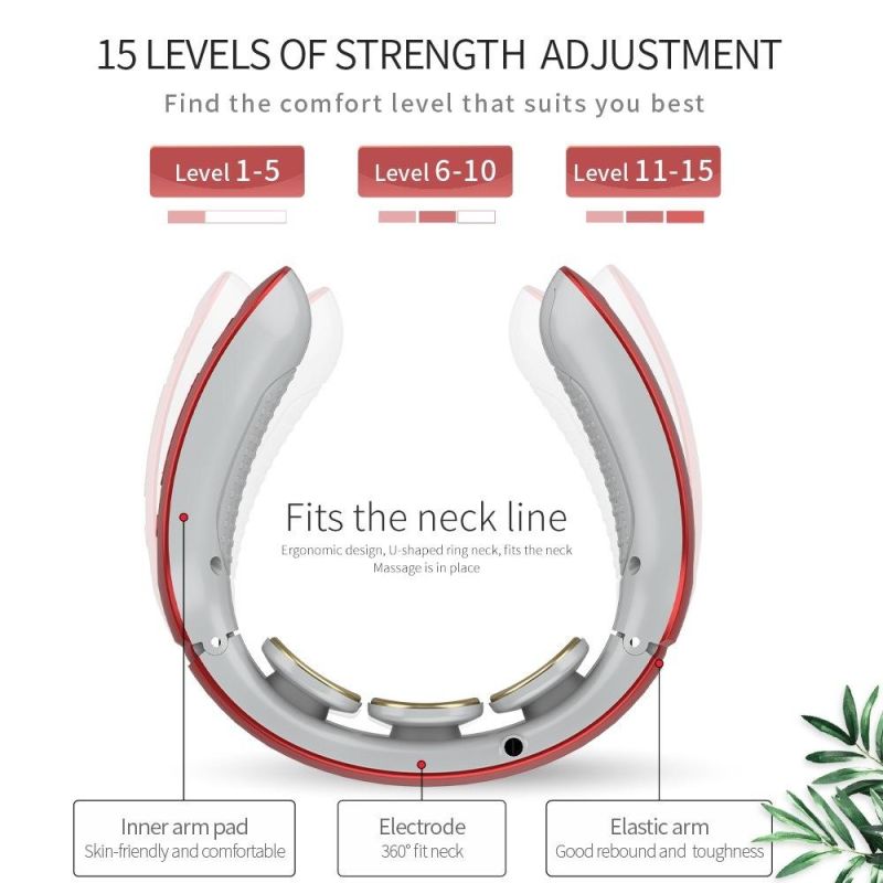 Heating Changing The Current Intensity Eye with Remote Controll Neck Massager