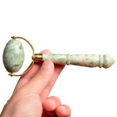 Light Green Slimming Face Massager Natural Jade Facial Massage Roller Jade Roller