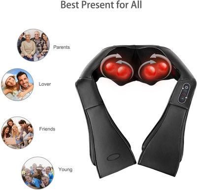 Tapping Neck Unique Collar Shiatsu Shoulder Massager with Heat