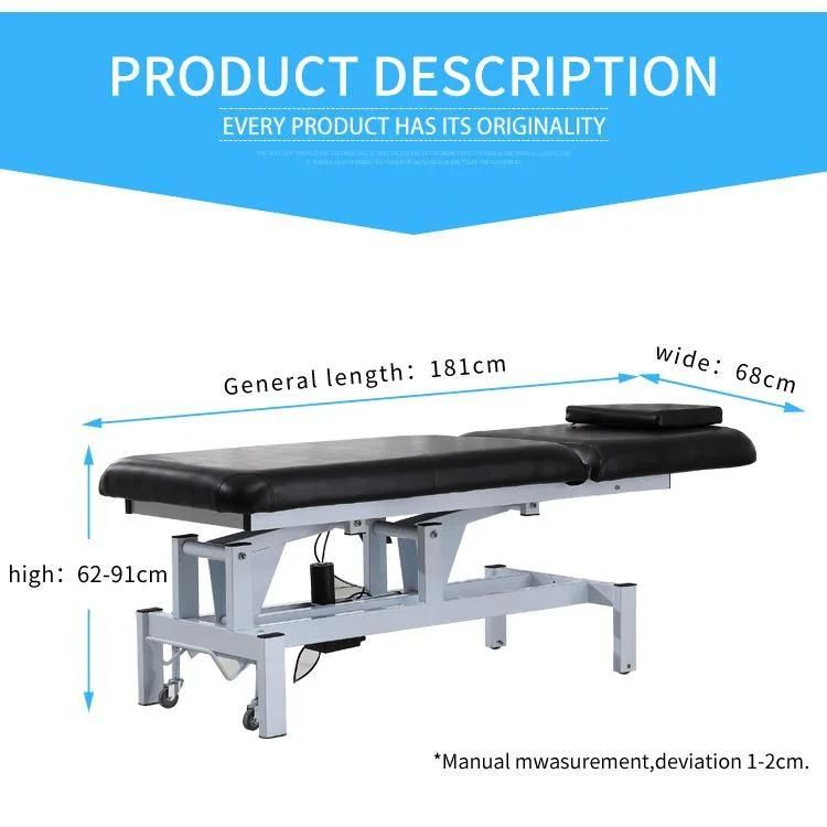 Electric Adjustable Salon Facial Bed Cheap SPA Facial Bed for Beauty Salon with 2 Motors