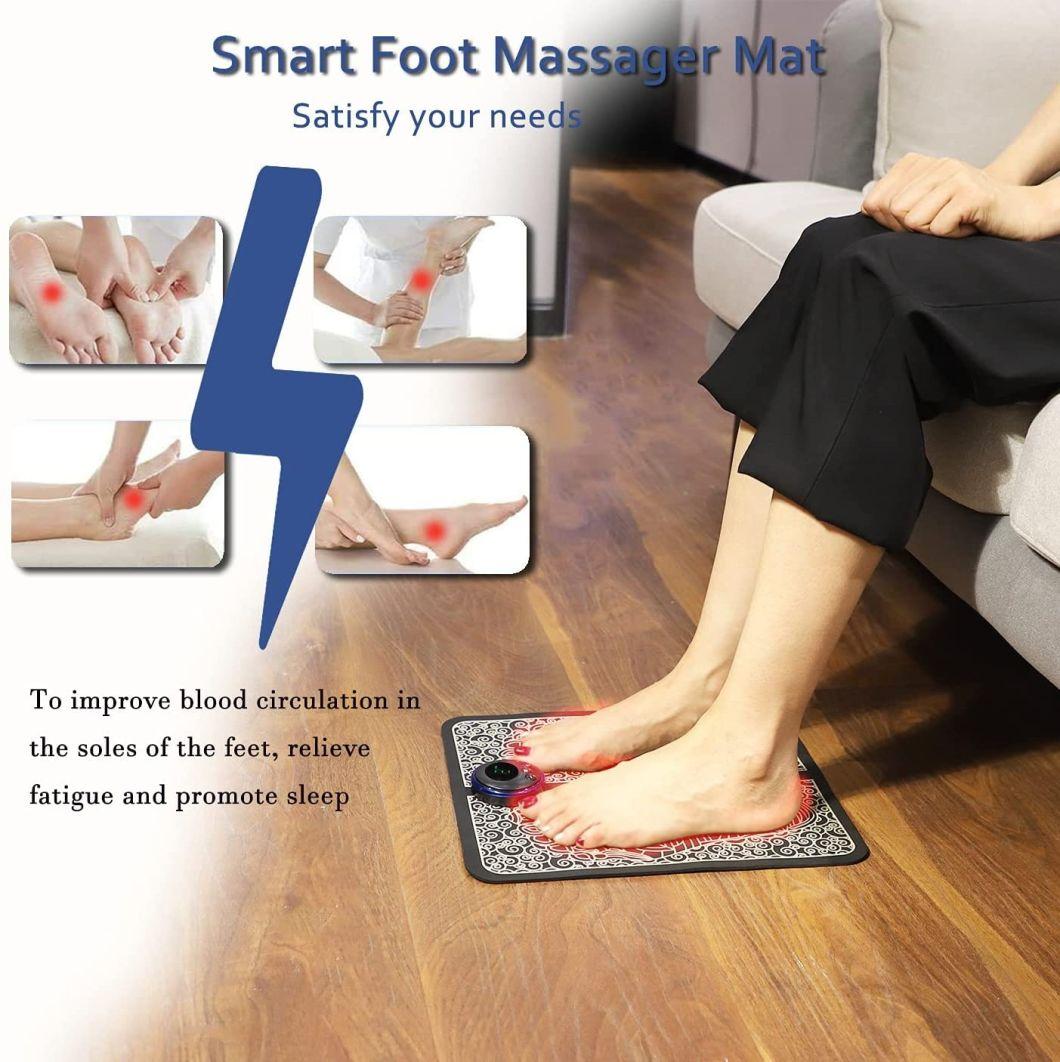 Hot Products Tens Massage Pad Feet Muscle Stimulator Massage Mat Electric Vibrating EMS Foot Massager