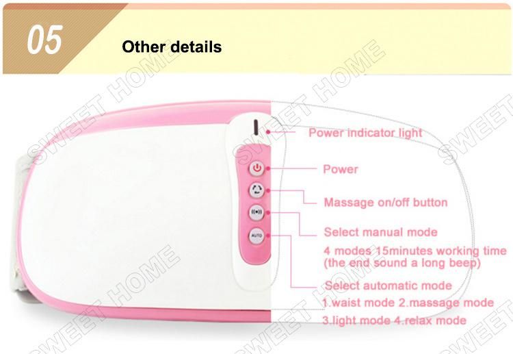 Electric Vibrating Kneading Shiatsu and Infrared Heat Belly Fat Burner Slimming Belt Body Massage Machine