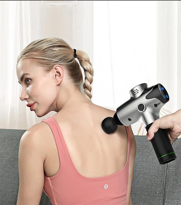 Crius Handheld Cordless Deep Muscle Tissue Sports Vibration Massage Gun with LED Touch Screen