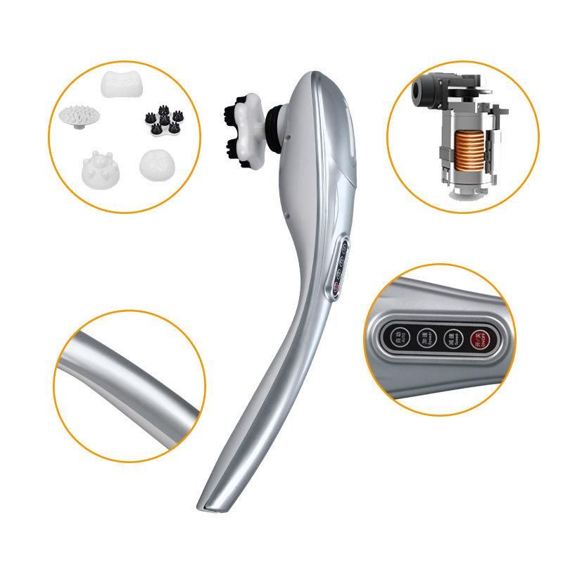 Portable Multifunctional Electric Body Handheld Hammer Rechargeable Massager Dolphin Shape
