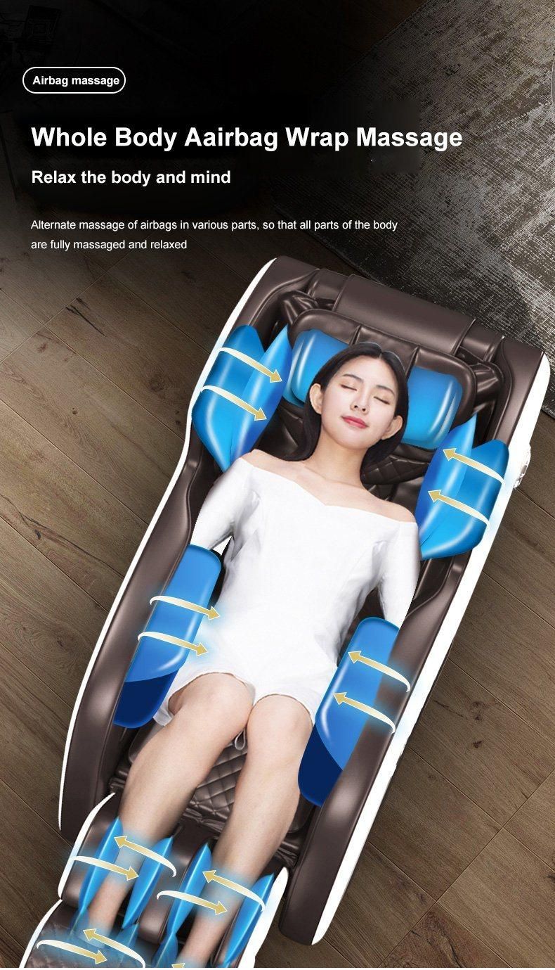 Ningdecrius C8007- Q13 2021 Zero Gravity 4D Philippines Office SL Track Shiatsu LCD Touch Screen Stretch Bluetooth Massage Chair