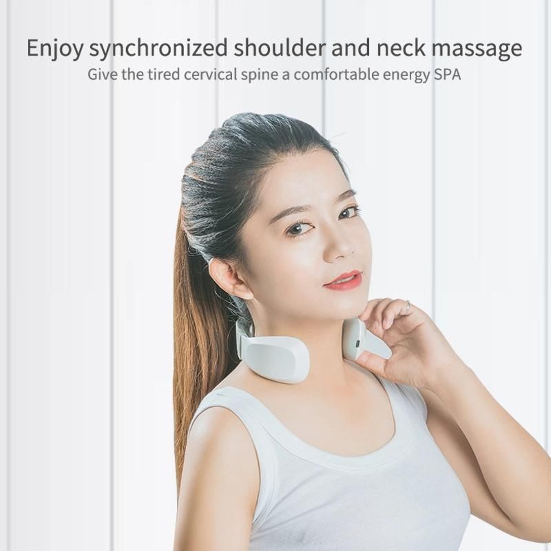Wholesale ODM Portable Intelligent Electric Tens Cervical Neck Massager with Heat for Relieve Neck Fatigue