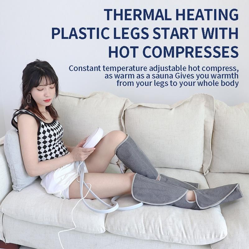 Original Factory Hot Selling Leg and Foot Compression Therapy Massager Leg Massager with Air Pressure and Heat