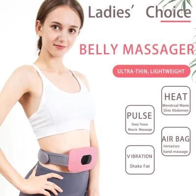 Hezheng Electric Menstrual Massager, Hot Fat Belly Burning Machine Body Slimming Abdomen Massager