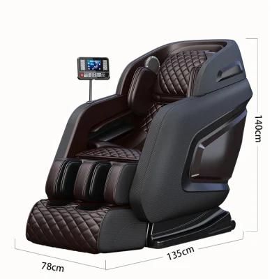 Real Relax White Grey Recline 4D Zero Gravity Massage Chair