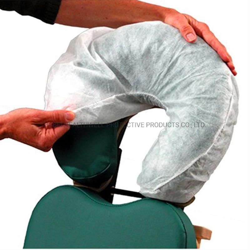 Nonwoven Disposable Fitted Massage Bed Cushion Cover Face Rest Cover