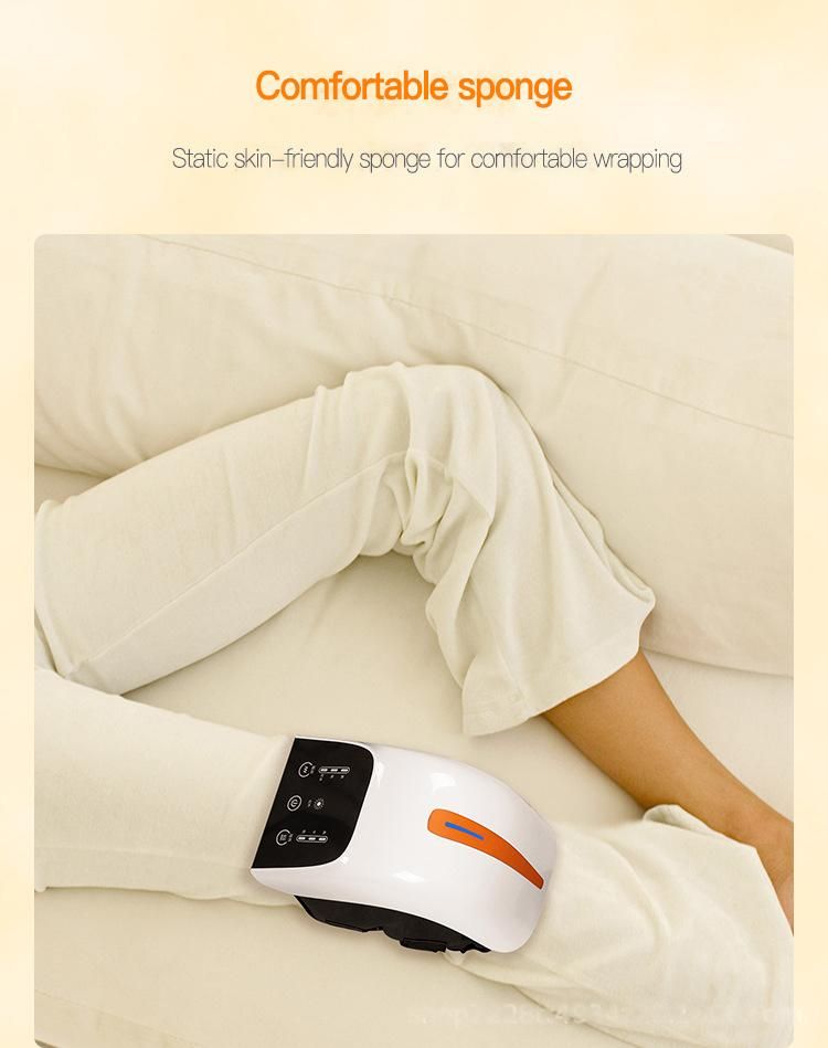 New Design Electric Waterproof Skin Friendly Temperature Adjustable Joint Air Compress Vibration Knee Massager