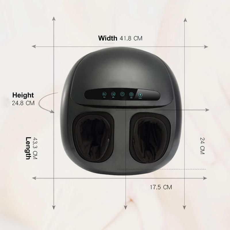 Air Pressure Heels on Acupuncture Points Infrared Shiatsu Vibration Electric Pulse Heat Roller Foot Massager