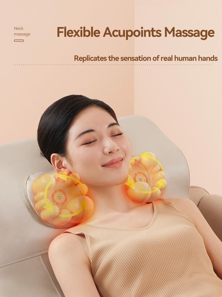 Multifunction Heating Massager Cushion Rolling Massage Cushion Airbag Massage Mattress