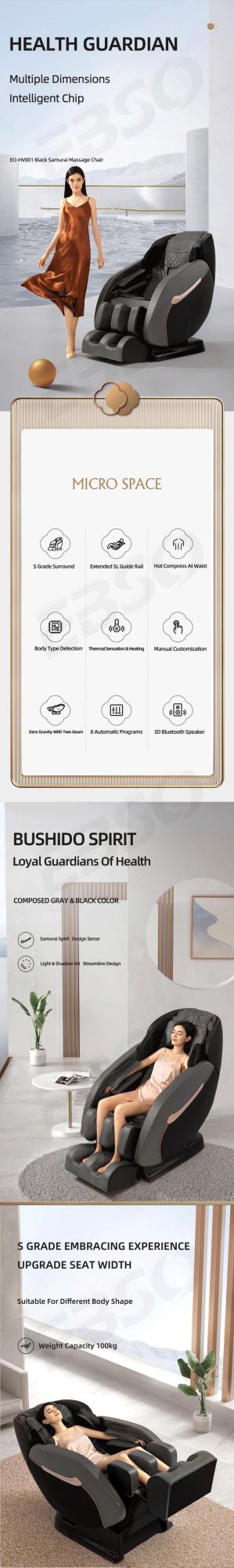 Xiaomi Home Massage Chair Low Price Full Body 3D Manual Electric Smart Thermal Resting Chair SL Track Zero Gravity Shiatsu 4D