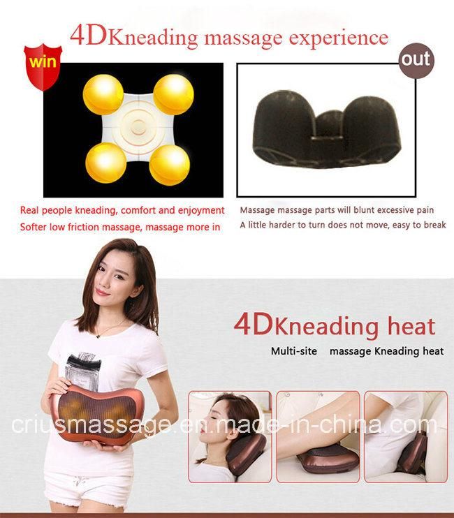 Full Body Head Back Neck Rolling Kneading Massage Pillow