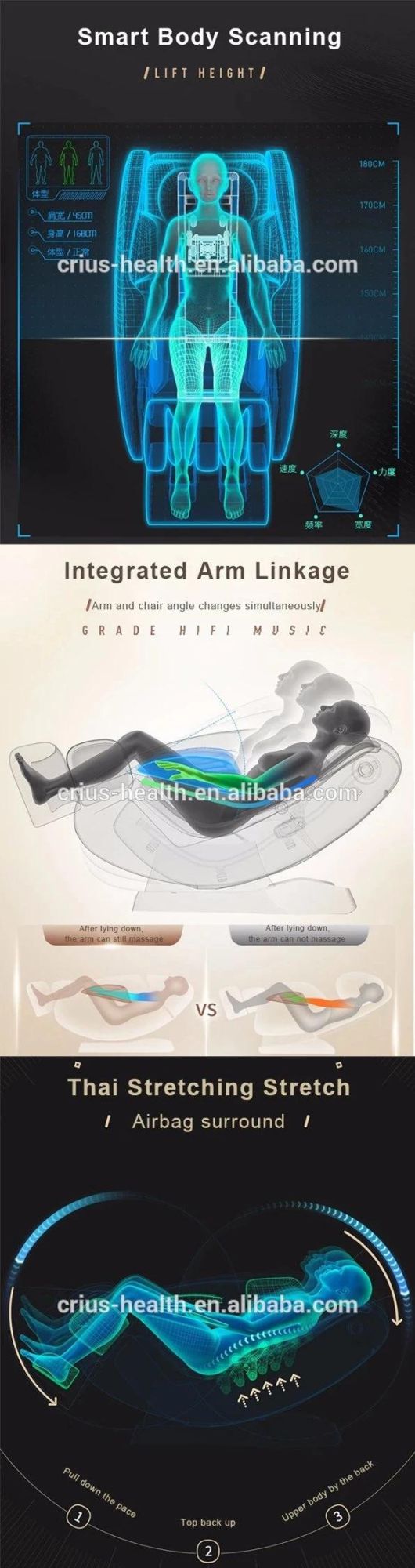 Zero Gravity Screen Remote Control Massage Chairshopping Mall Massage Chair