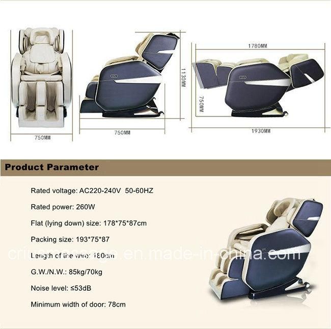 Zero Wall Mechanism Recliner Massage Chair