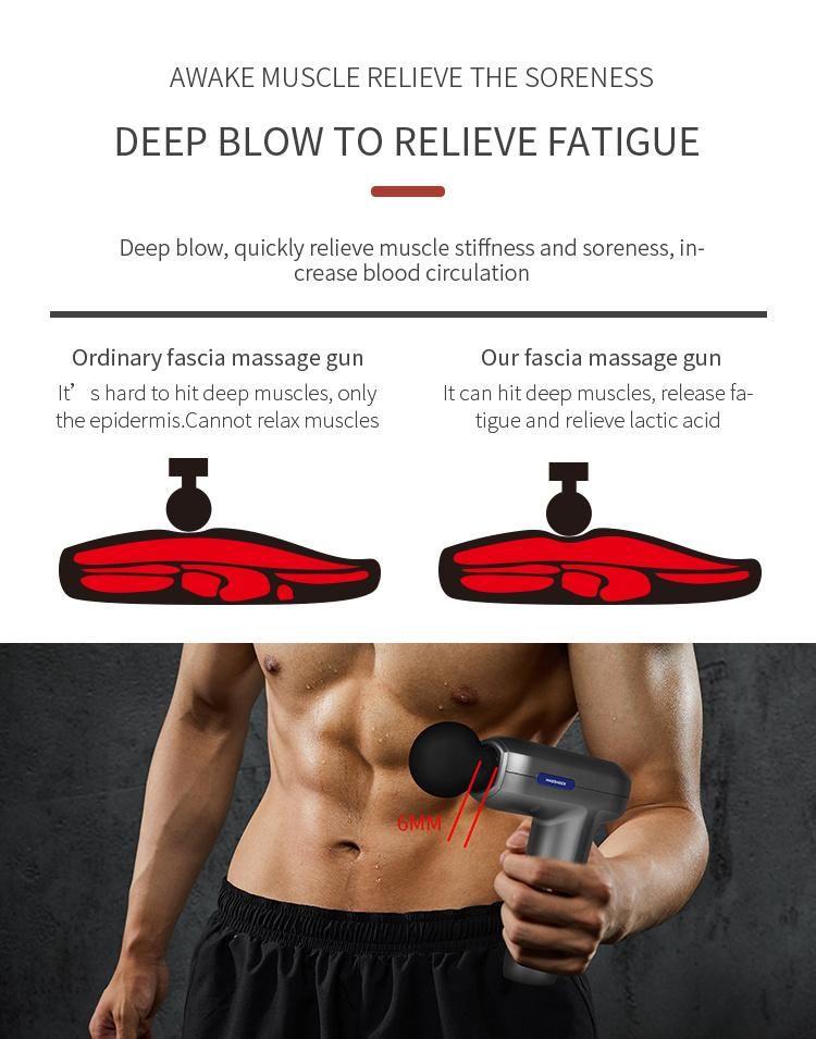 Massage Gun Deep Tissue, Muscle Percussion Back Neck Head Handheld Muscle Massage Gun