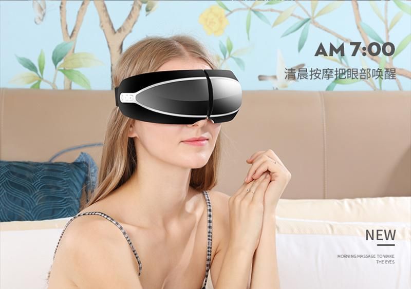 Luxury Portable Eye Massager with Music Vibration Heating Airbag