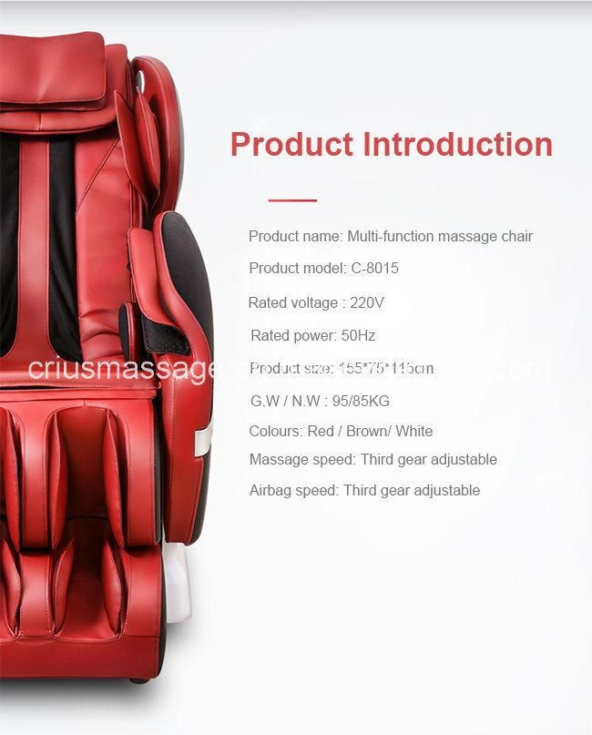 Bluetooth Music Zero Gravity 3D Massage Chair Parts Massage Chair