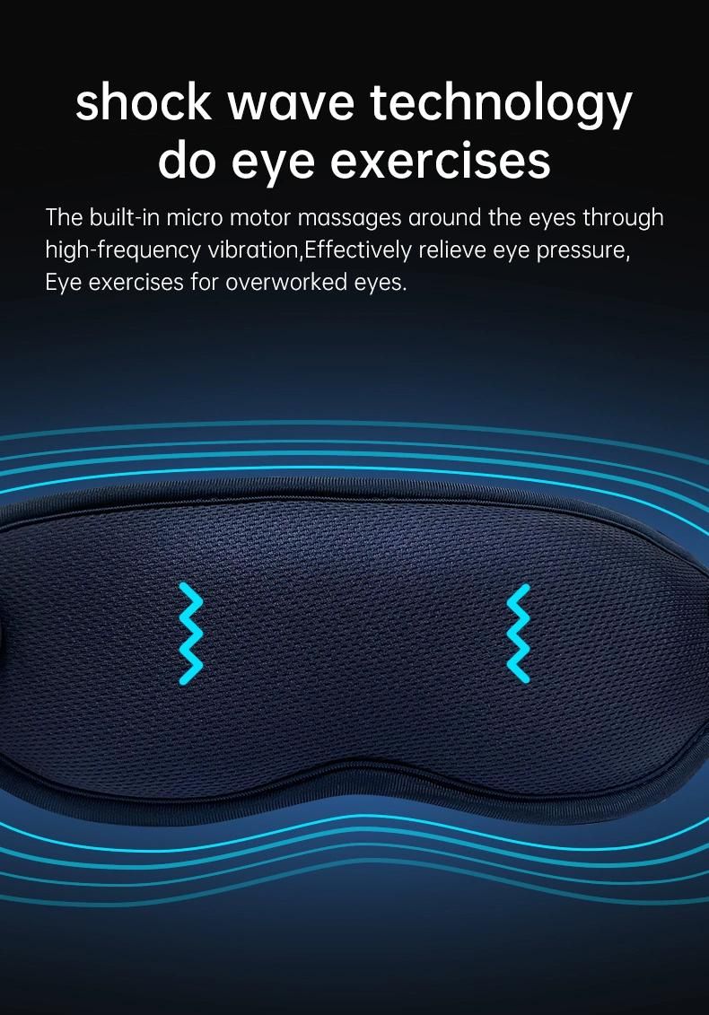 Eye Mask Hot Mask Vibration Massage Eye Mask Cold and Hot Ice Mask Heat Eye Mask 3D Sleep Shade Smart Steam Eye Mask